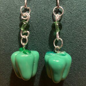 Green Pepper Earrings